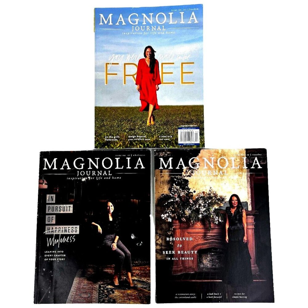 2019 The Magnolia Journal Magazine Summer Fall Winter Back Issues 11 12 13